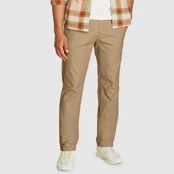 Eddie Bauer Men's Flex Chinos - Slim (34x30, Light Khaki) - Picture 9 of 9